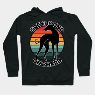 Greyhound on Board | Greyhound Car Sticker | Dog Sticker Hoodie